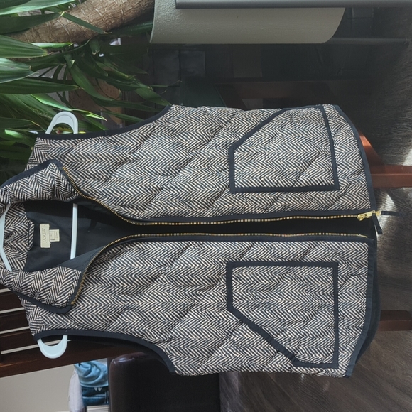 J. Crew Other - J Crew Herringbone puffer vest
